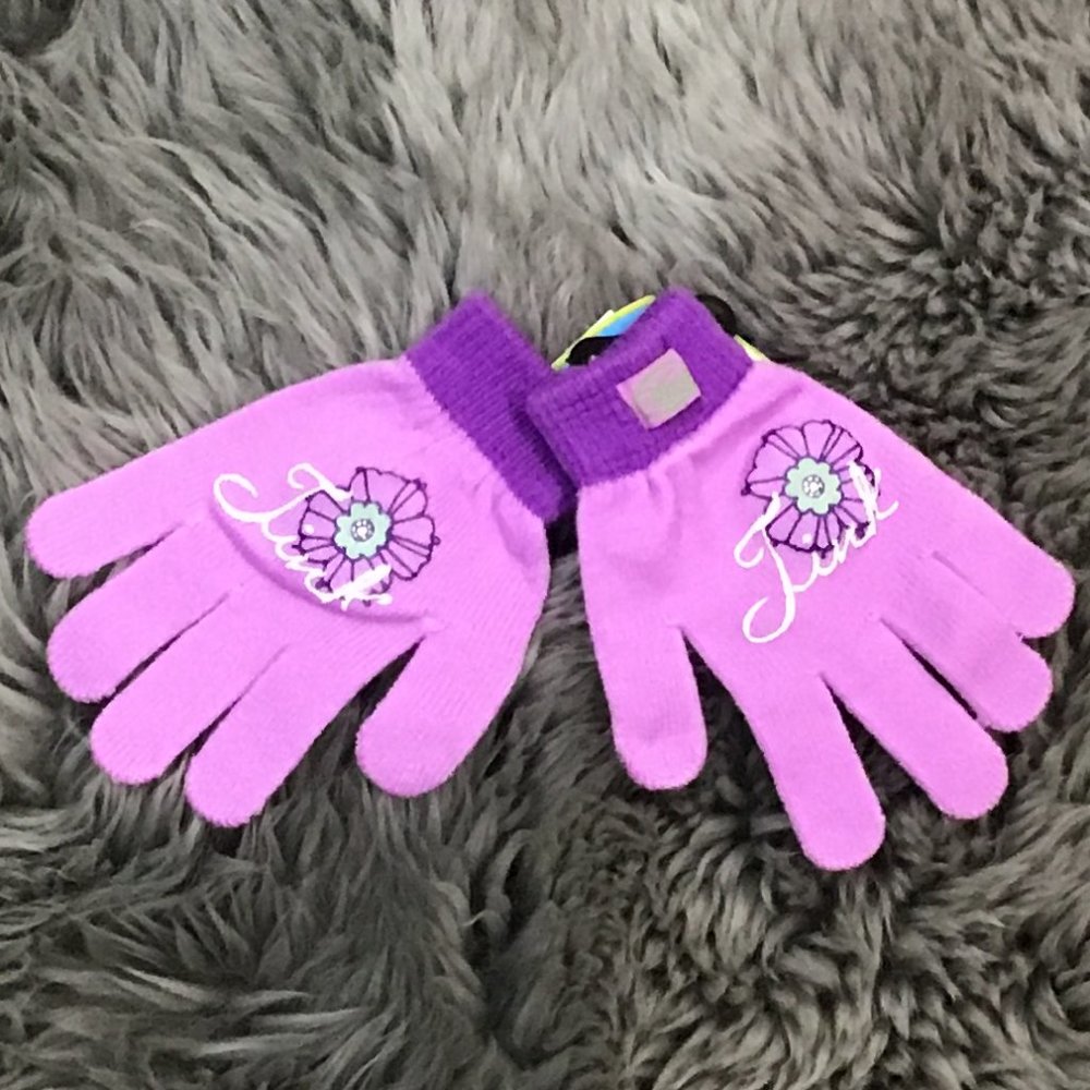 Disney | Girl's Tinkerbell Winter Gloves | Purple | One Size